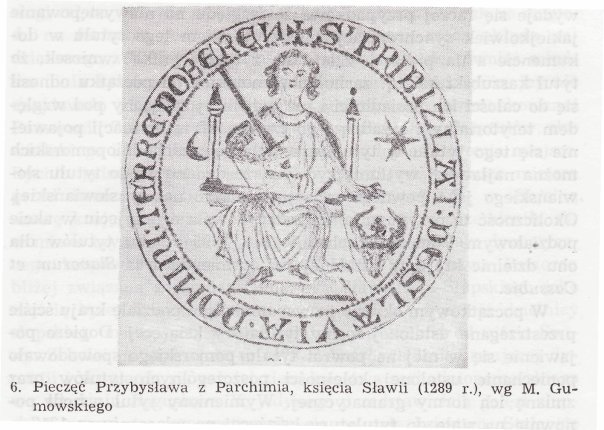 печать Прибыслава, князя Славии - SLAVIA 1289