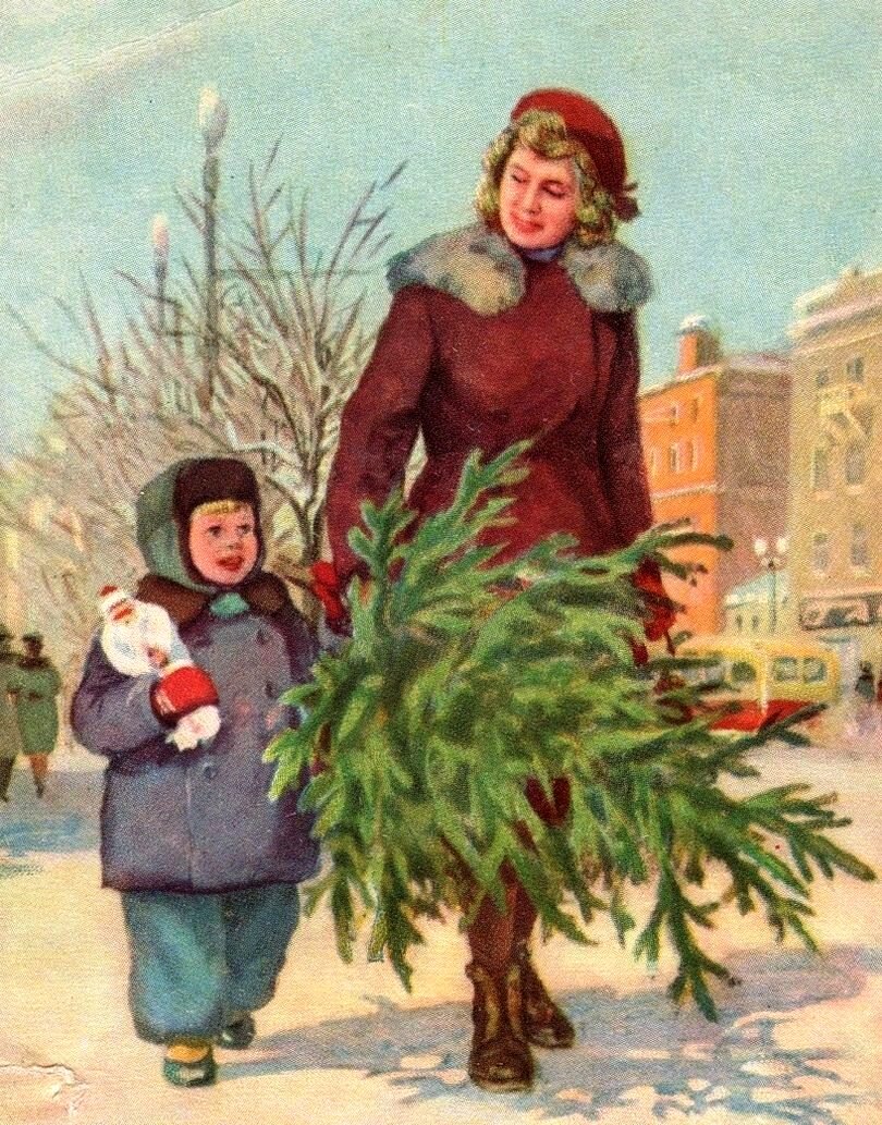 советская открытка