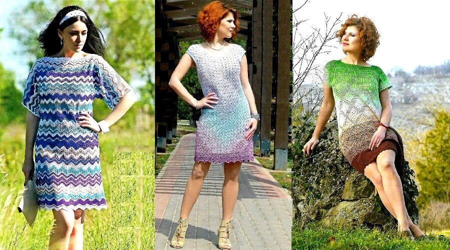 «И в пир, и в мир!» — 15 эффектных платьев крючком | Вязание с Paradosik_Handmade | Дзен