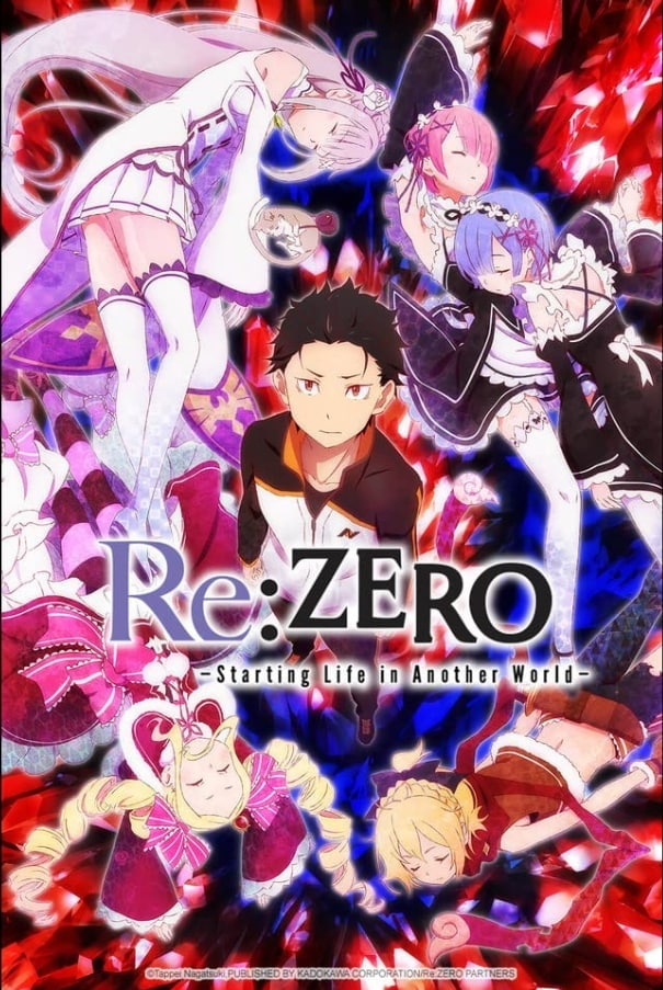 Постер первого сезона "Re:Zero. Жизнь с нуля в альтернативном мире"