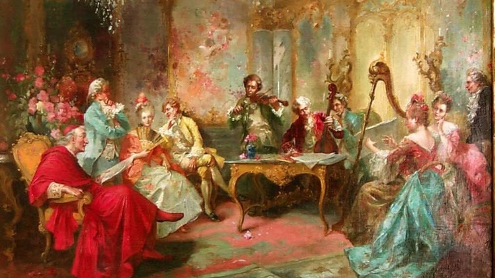 Музыкальные собранием были самым любимым времяпровождением знати во времена Моцарта в 18 веке
