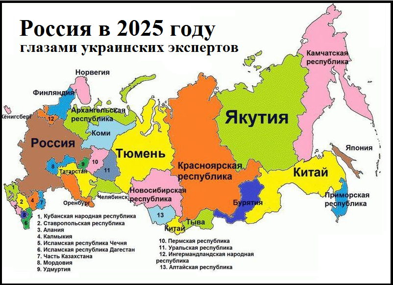 Года по мнению. Развал России карта 2025. Карта после развала России. Карта распада России на Республики. Карта распада России в 2025 году.