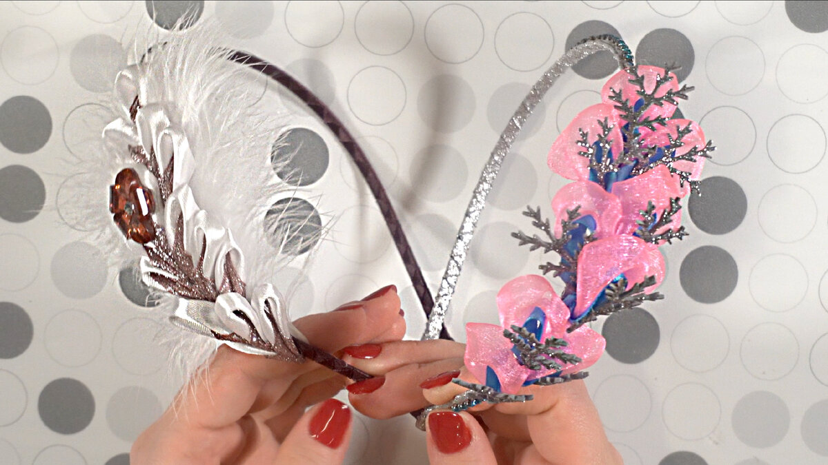 Как оплести ободок канзаши