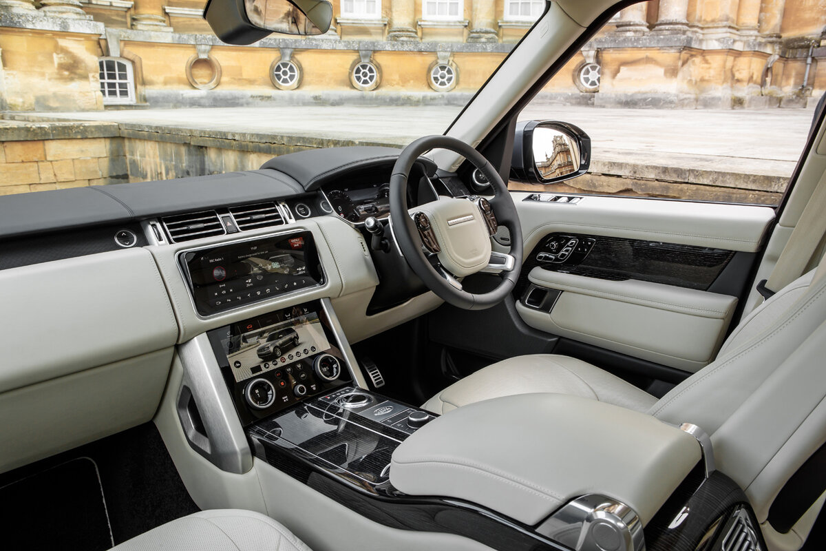 Rover комплектации. Ленд Ровер Рендж Ровер 2021 салон. Land Rover range Rover l405 салон. Land Rover range Rover 2018 салон. Land Rover range Rover Autobiography 2021 салон