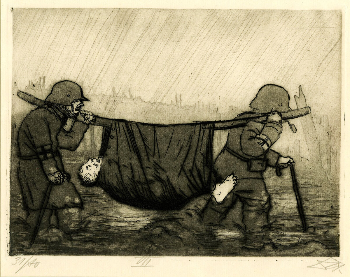 Отто Дикс "Раненый солдат" 1924.