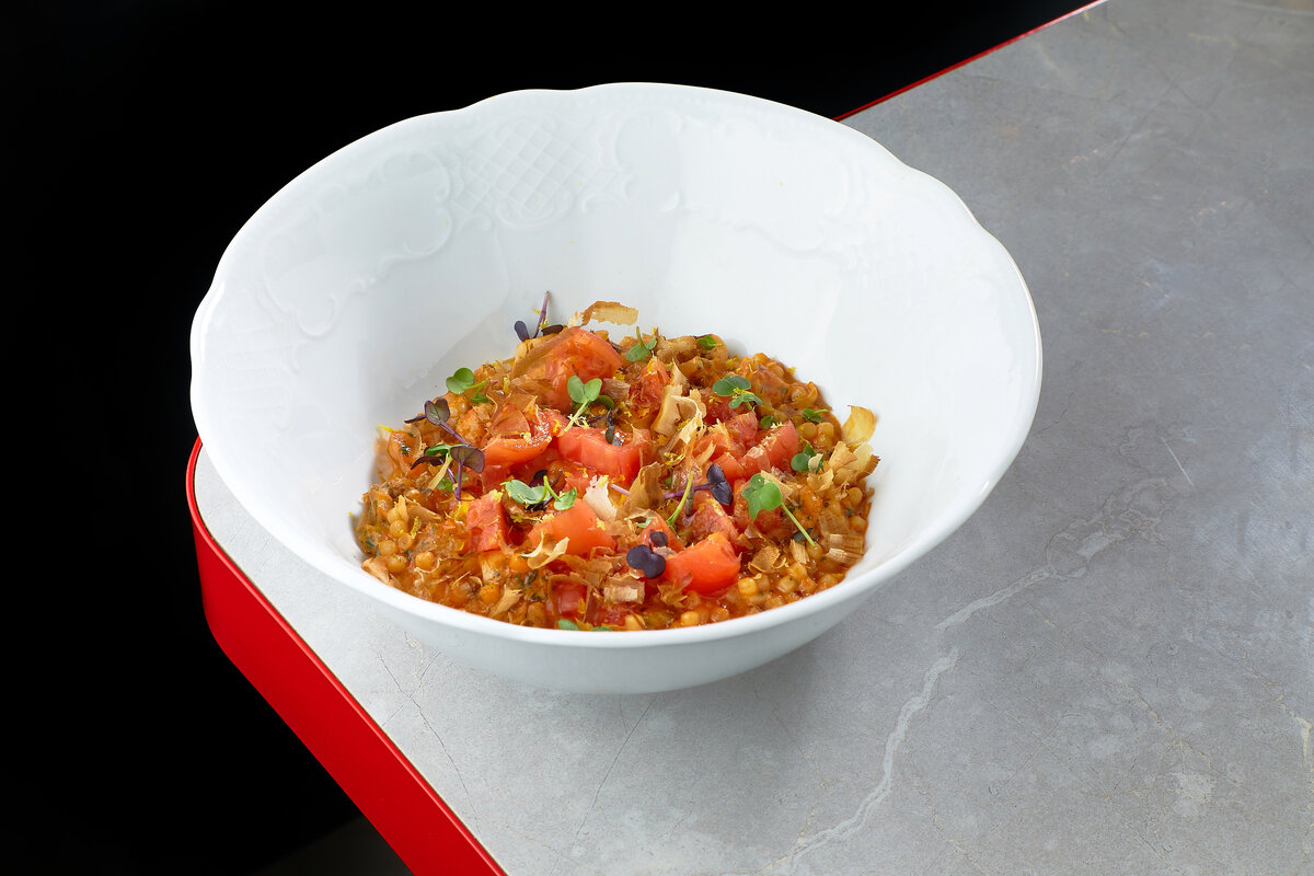 Фрегола с морепродуктами из Rimski, СПб, Большой проспект В.О., 18.