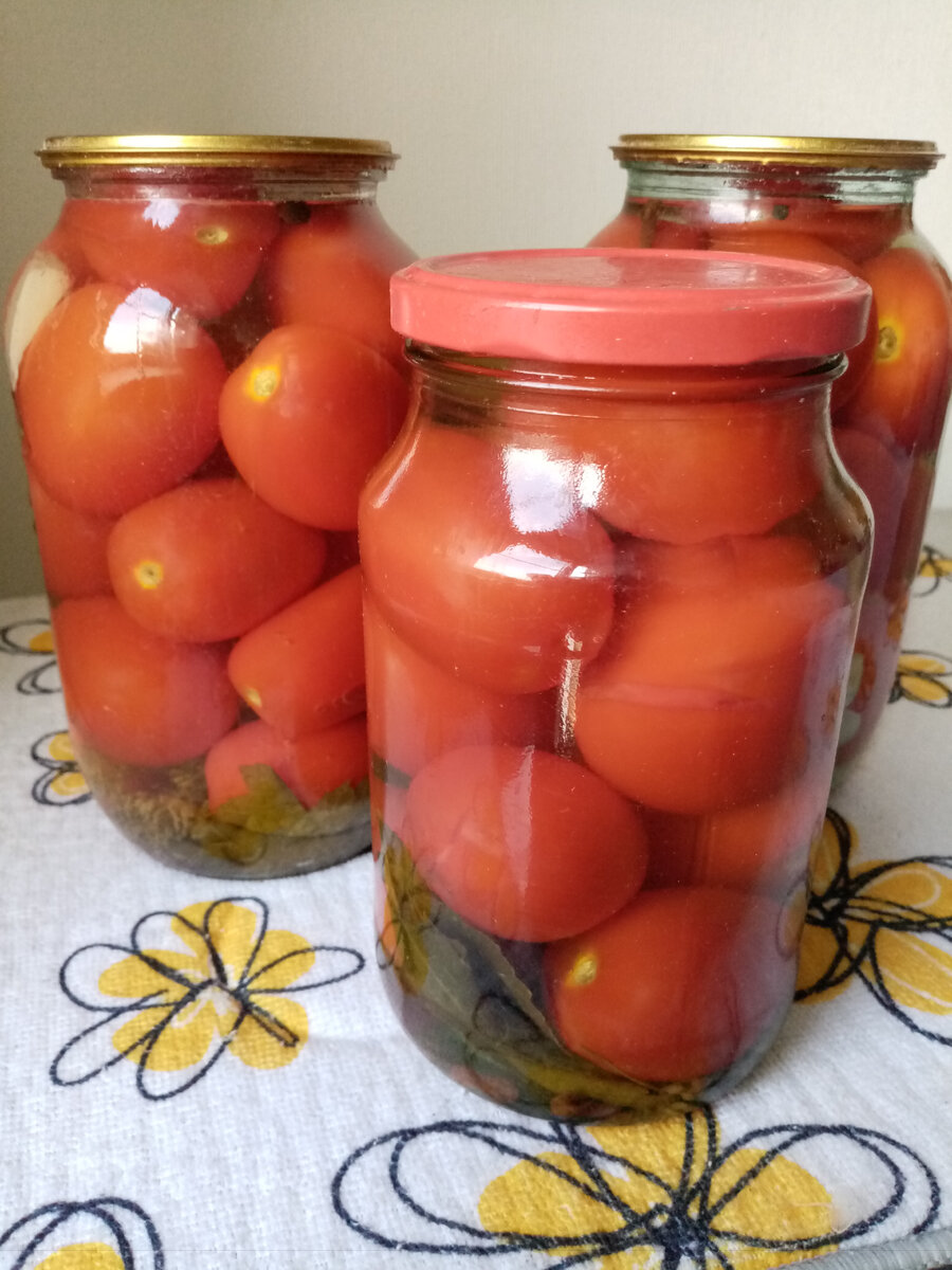 маринованные помидоры на зиму в литровых банках классический рецепт | Дзен