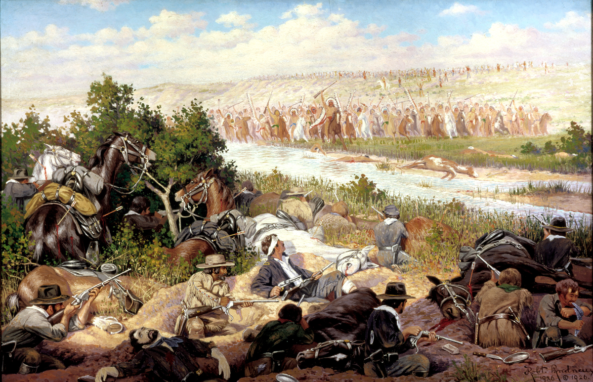 Бой на Бичер-Айленд, худ. Роберт Линн, 1926 г.