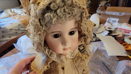 B210 Коллекционная фарфоровая кукла, реплика антикварной. Винтаж. Англия