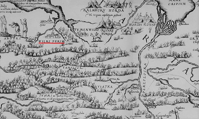 Карта А.Вида 1544 г.