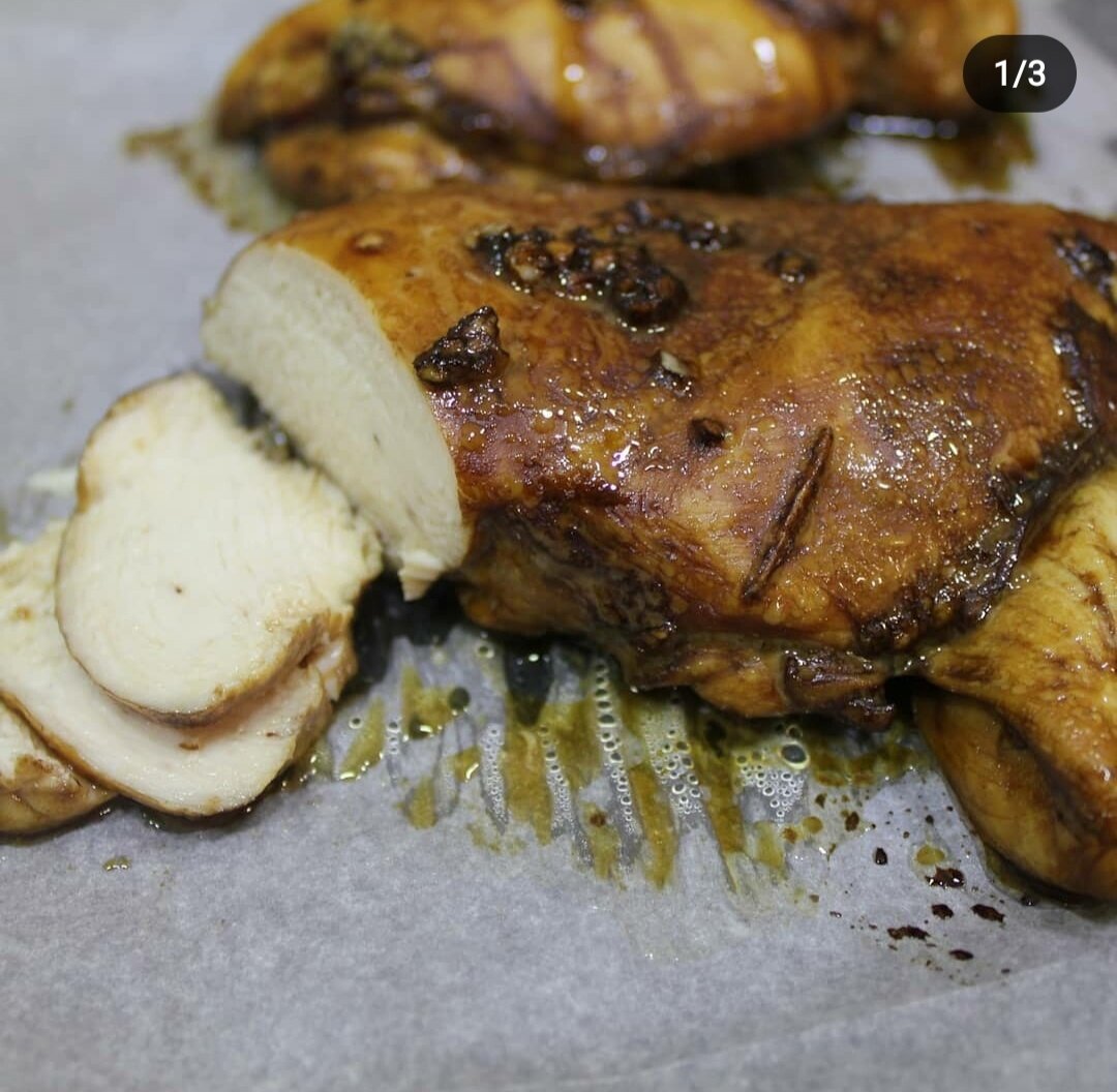 Пастрома - сочная куриная грудка в духовке, вместо колбасы