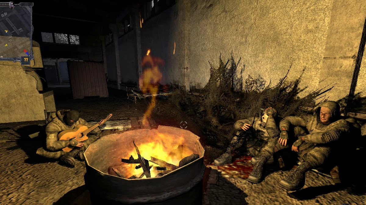 Stalker гитара у костра. Сталкер деревня новичков костер. Сталкеры у костра. Stalker у костра. Stalker кровососы у костра.