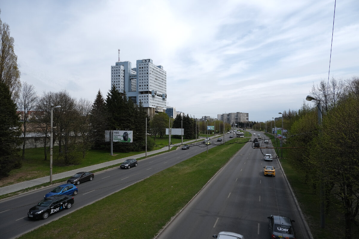 Вид с Эстакадного моста на Дом Советов, Калининград, фото ББ