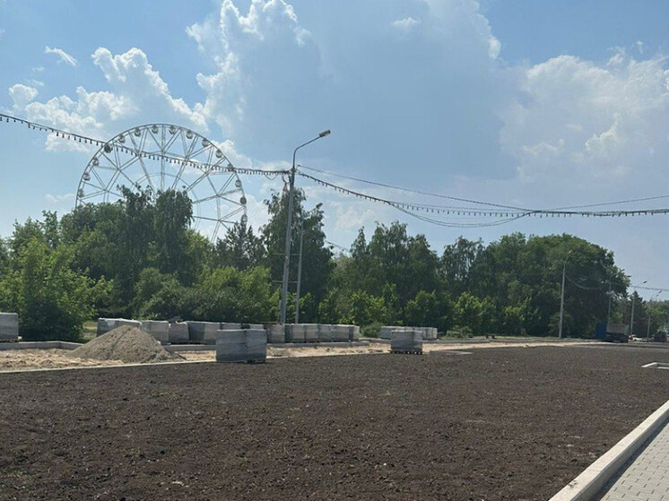 Парк на зеленом острове омск