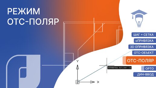 Точное позиционирование в nanoCAD: режим ОТС-ПОЛЯР