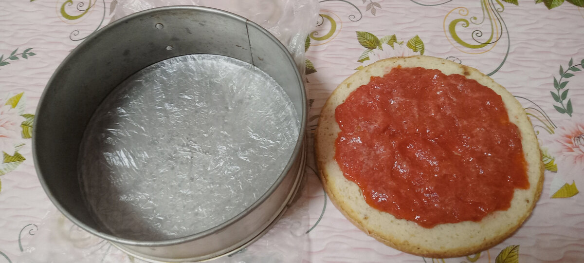 Бисквит и начинка для торта