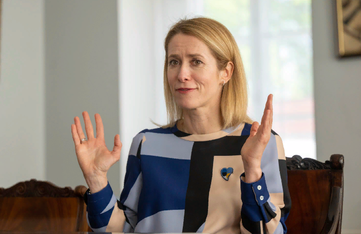 Кая Каллас сдается? (фото с сайта 24newnews.ru)