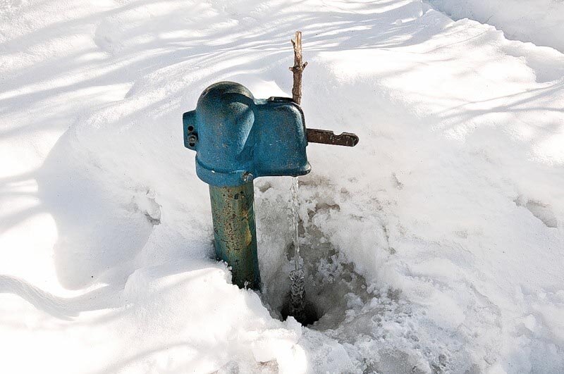 3. Замерзание водоразборных колонок