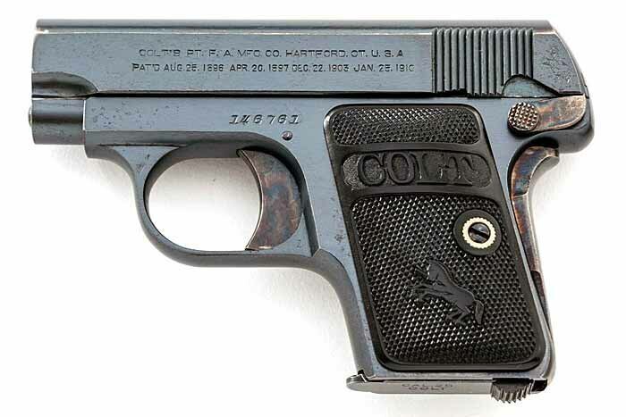 Пистолет Кольт обр. 1908 года.