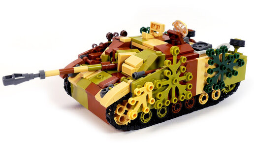 Как собрать танк Штук 3 из конструктора LEGO - Sluban M38-B0858