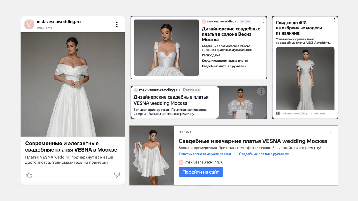 Кейс: Контекстная реклама для свадебного салона: как кратно вырасти в  заявках и к чему надо быть готовыми в данной нише | Hope Group | Дзен