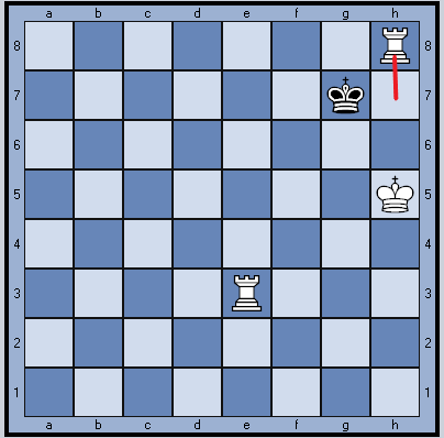 После хода 1. h8Л.