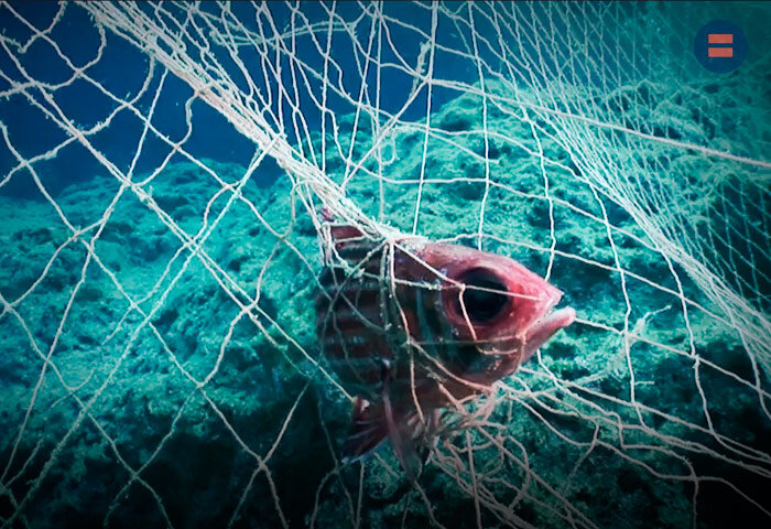 Глубоководный аппарат может запутаться в рыбацких сетях