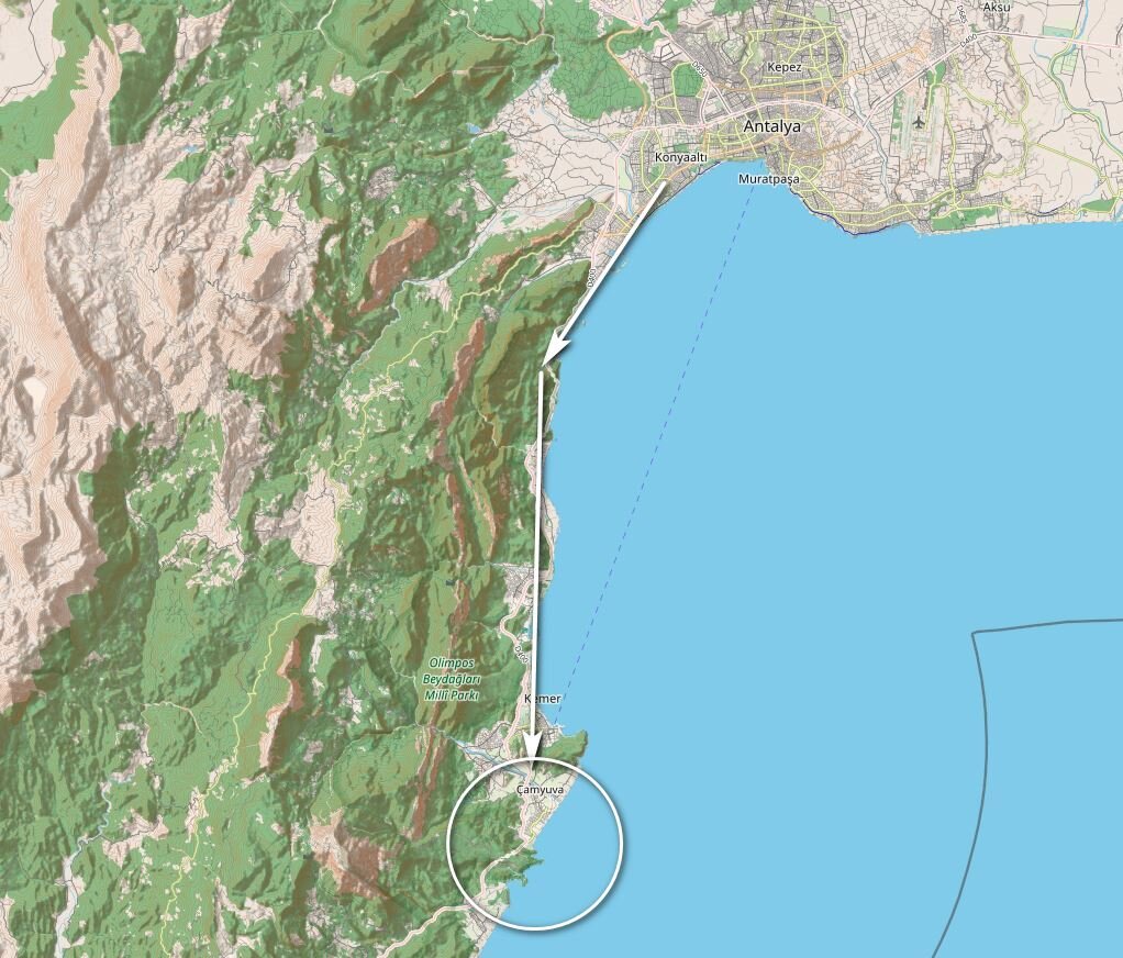 Путешествие на автобусе TA08 станет отличной возможностью исследовать прекрасные окрестности Анталии и насладиться живописными пейзажами в пути.