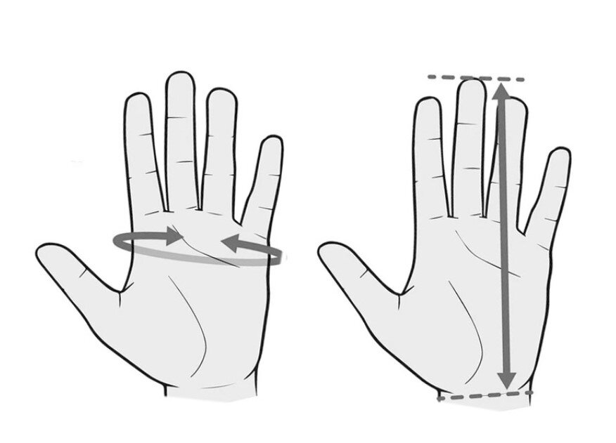 Как определить размер перчаток