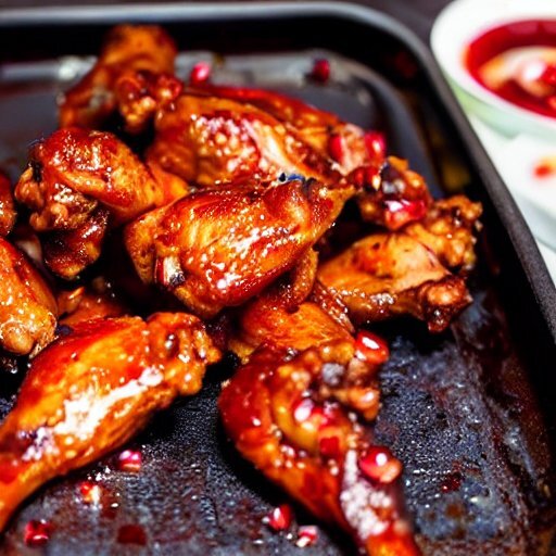 Куриные крылышки в маринаде из соуса "Наршараб"