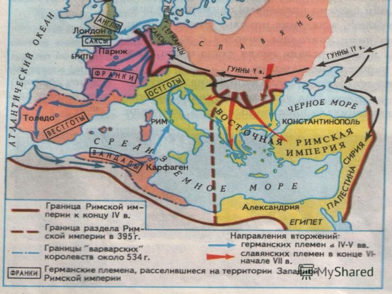 Распад западной. Распад римской империи схема. 395 Год распад римской империи. Карта римской империи 395 год. 476 Падение Западной римской империи.