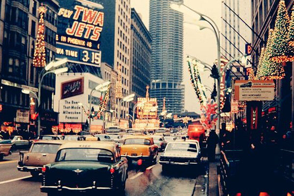 Чикаго 1960-х. Фото в свободном доступе. 