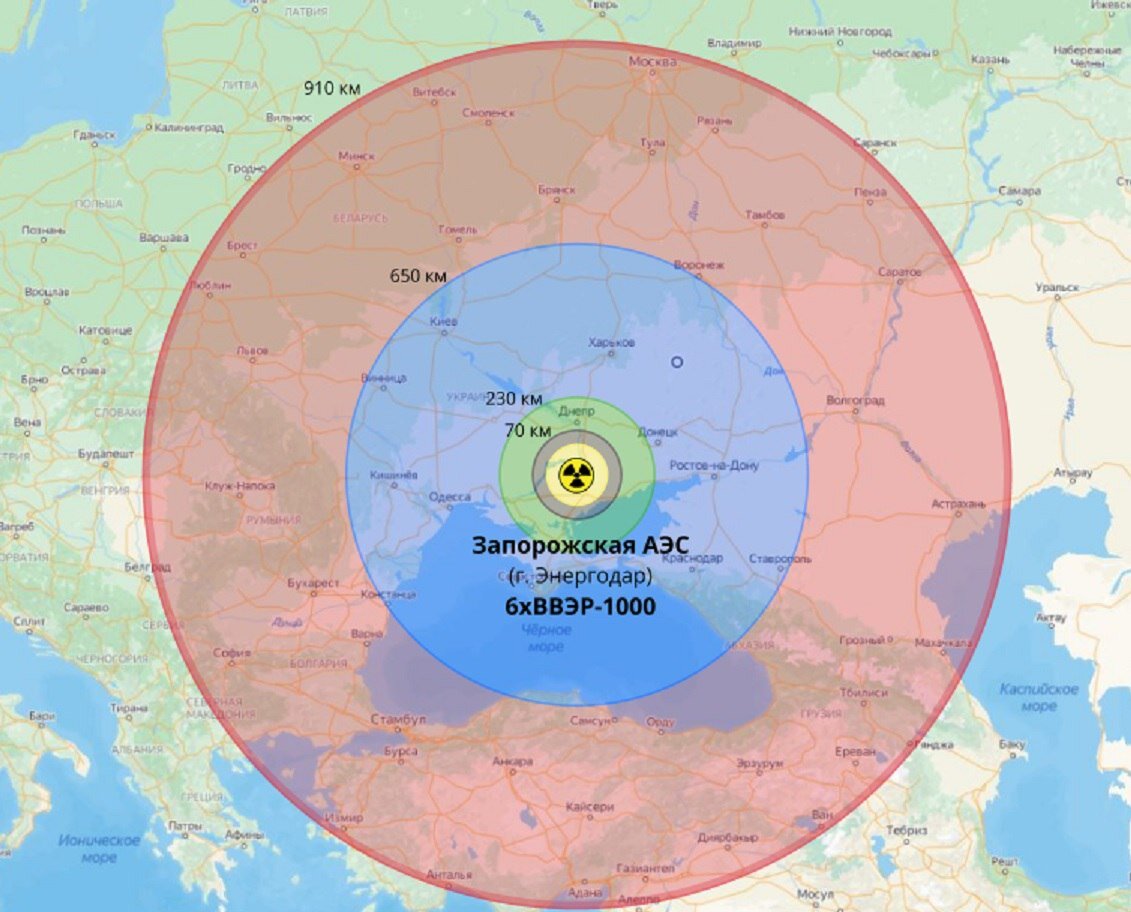 Карта украины заэс