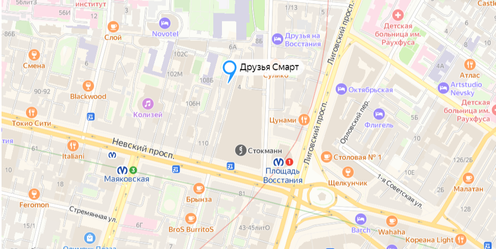 Местоположение на карте.