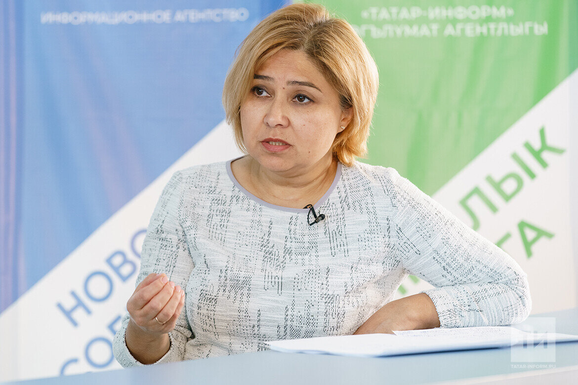 Гузель Удачина: «Основная категория граждан, с которыми работает фонд, – ветераны СВО, возвращающиеся к мирной жизни». Фото: © Салават Камалетдинов / «Татар-информ»