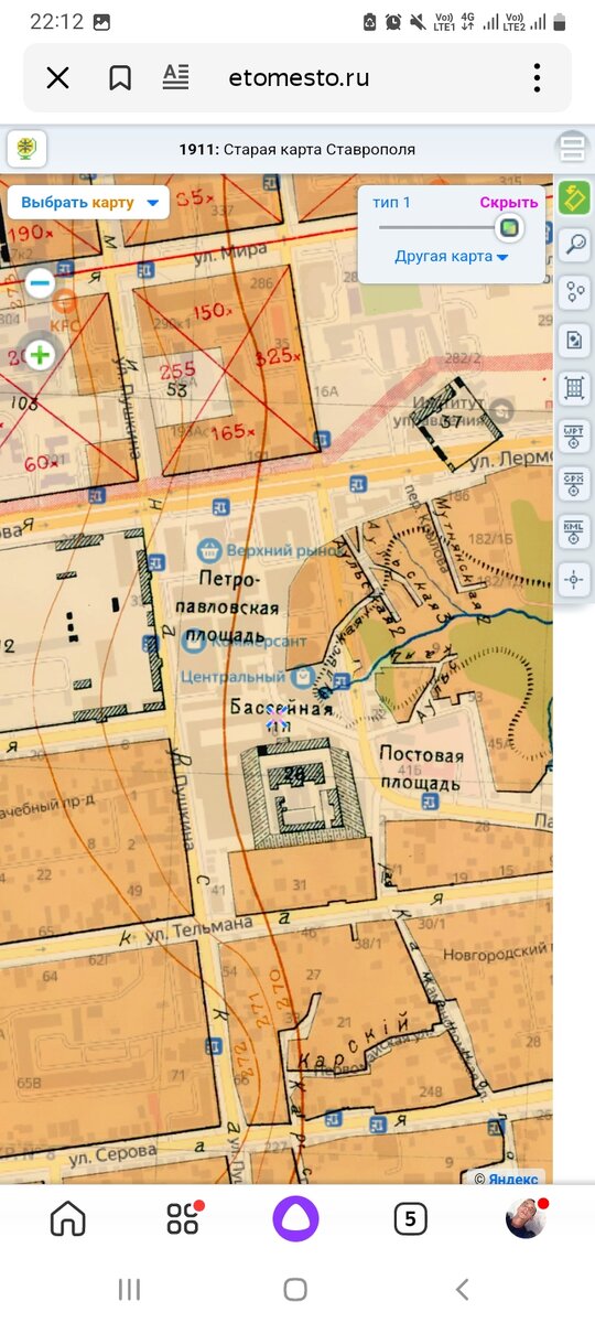 Карта велодорожек в ставрополе