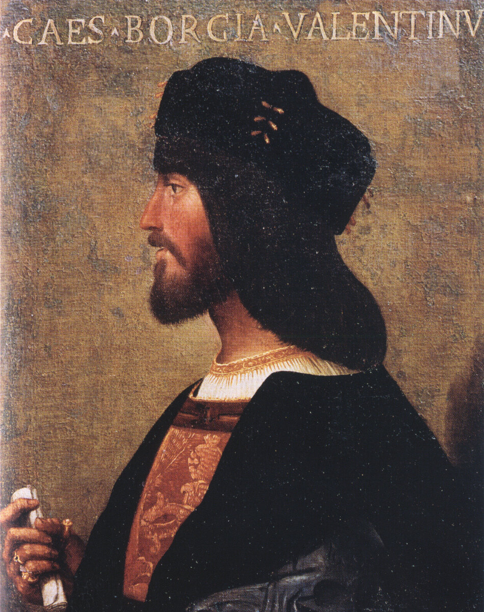 Портрет Чезаре Борджиа. Художник: Bartolomeo Veneto (предположительно)