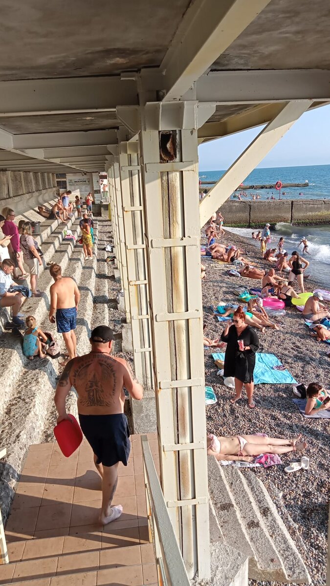 Пляж под ЖД путями