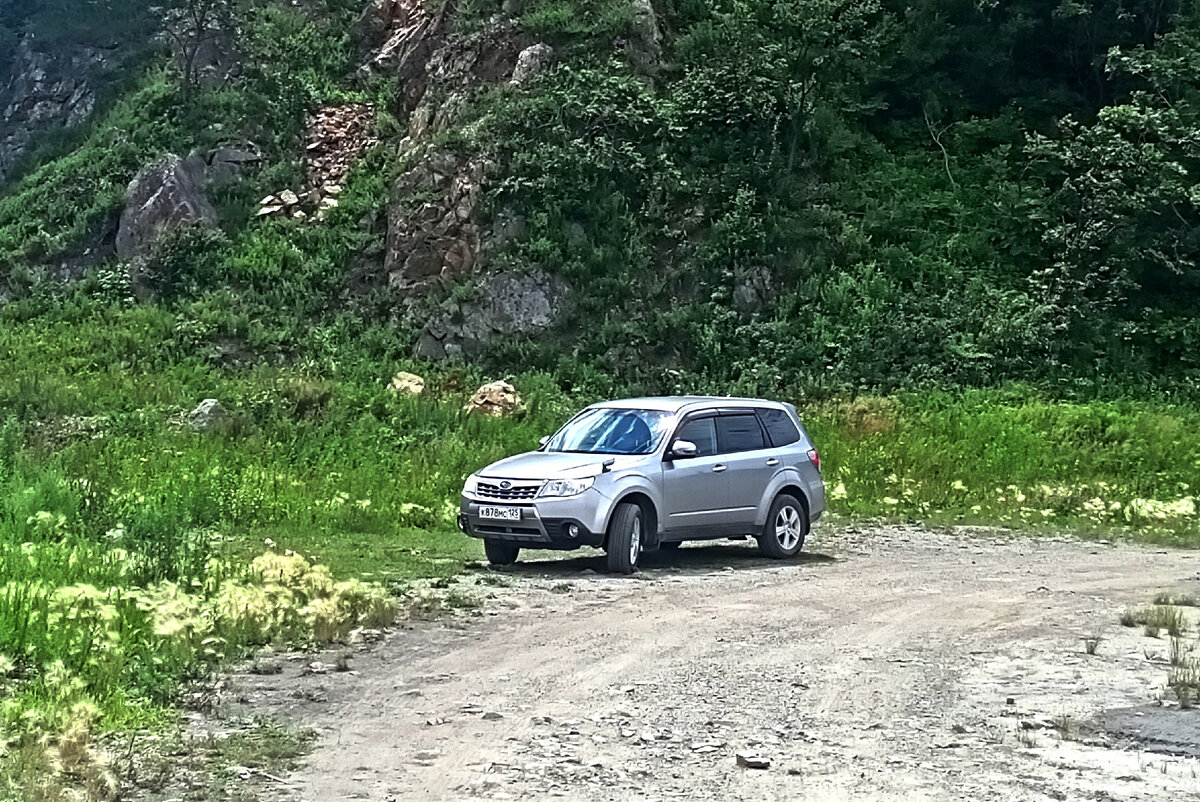 Наш Subaru. На нем мы и путешествовали по Приморью