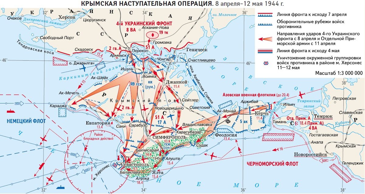 Освобождение крыма карта