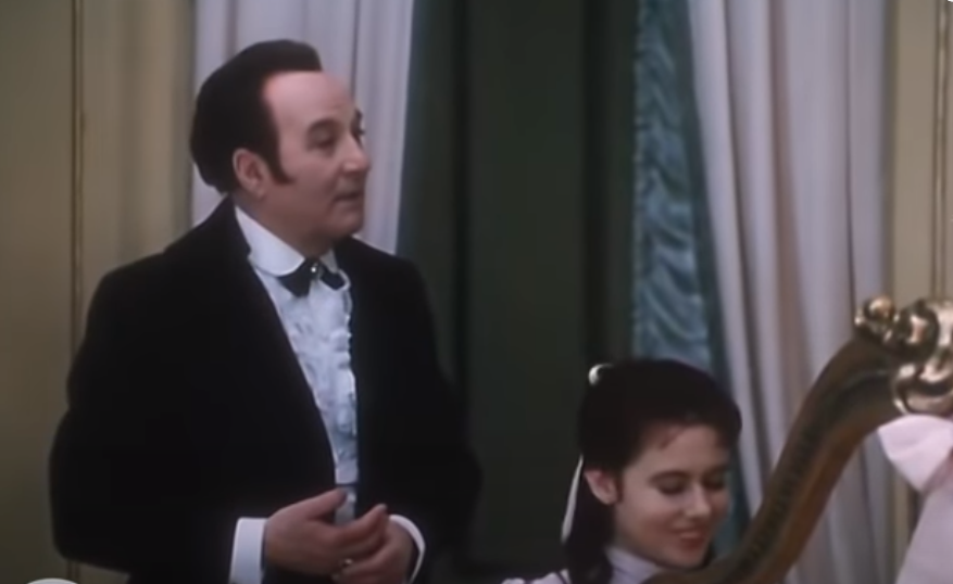 Владимир Кенигсон в роли Кречинского (Московский Малый театр), 1974 г., скриншот