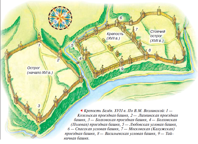 Г белев тульская область карта