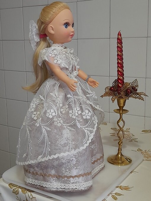 Воротник-пелеринка + кружевной бант для образа "Пробуждающаяся земля". Март, 2023. 