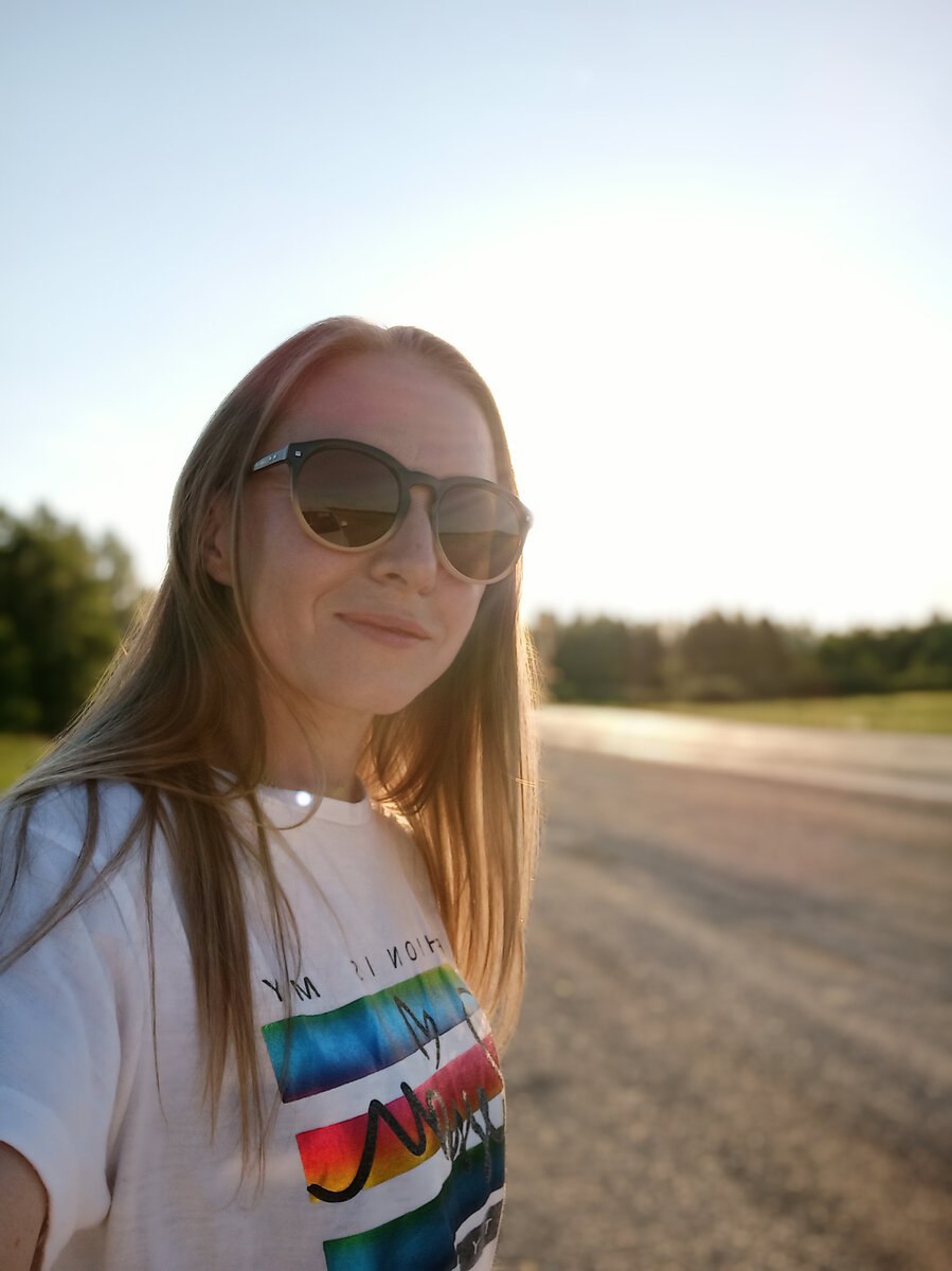 Фото по дороге с объекта за городом.