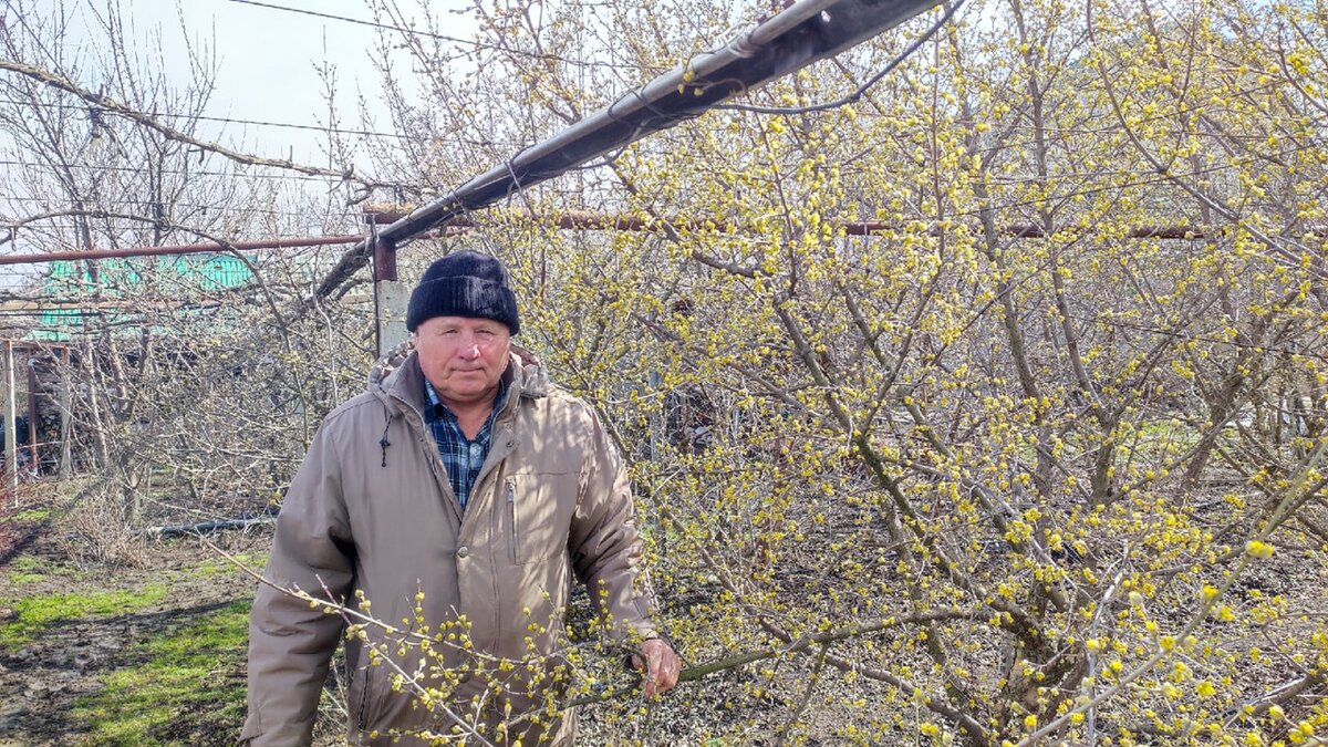 Владимир Григорьевич Волков в своём питомнике