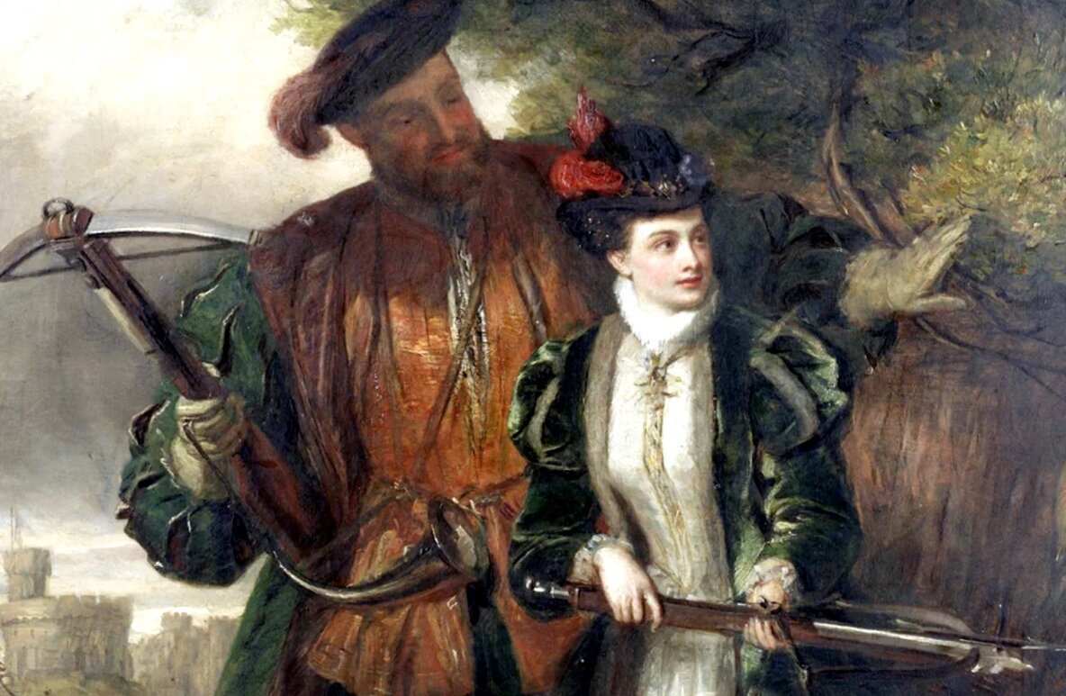 Анна Болейн и Генрих Восьмой Тюдор - король и королева Англии 