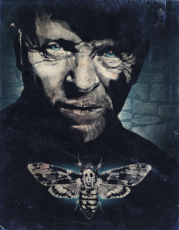 "Молчание ягнят" Иллюстрация к книге Т. Харрис и арт к фильму.