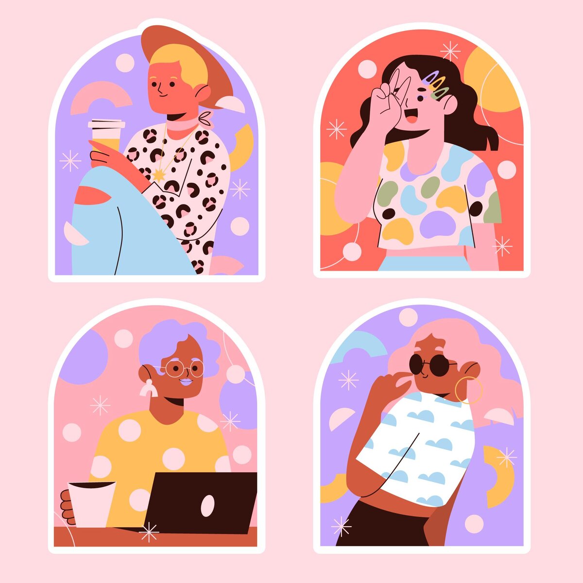 <a href="https://ru.freepik.com/free-vector/naive-influencers-design-stickers_20226152.htm#page=4&query=flat%20illustration&position=44&from_view=keyword&track=ais">Изображение от pikisuperstar</a> на Freepik