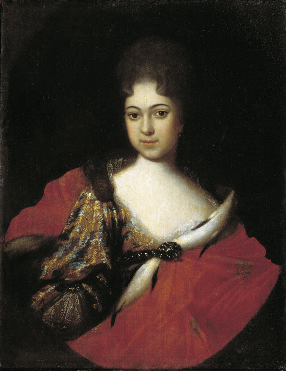 Портрет царевны Прасковьи Ивановны, племянницы Петра I. 1714г. Холст, масло. 88 x 67 см Государственный Русский музей, С.-Петербург