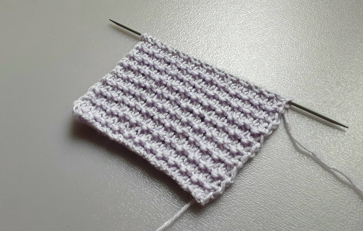 Лицевая сторона узора.